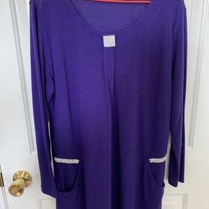Purple long tunic